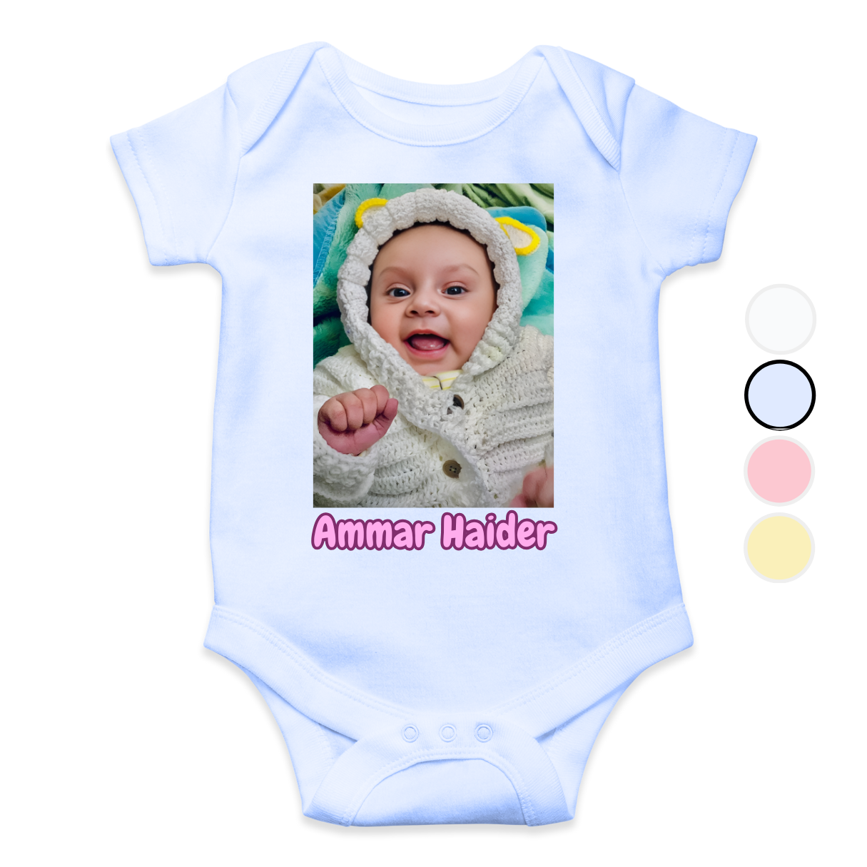 Customize Baby Picture with Name Baby Romper