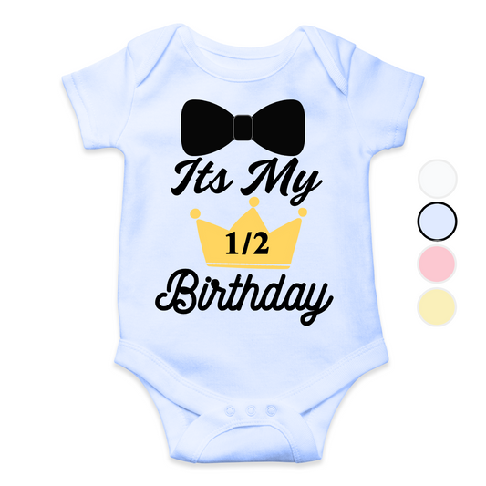 Its my half birthday Bow | New Born to 18 Months