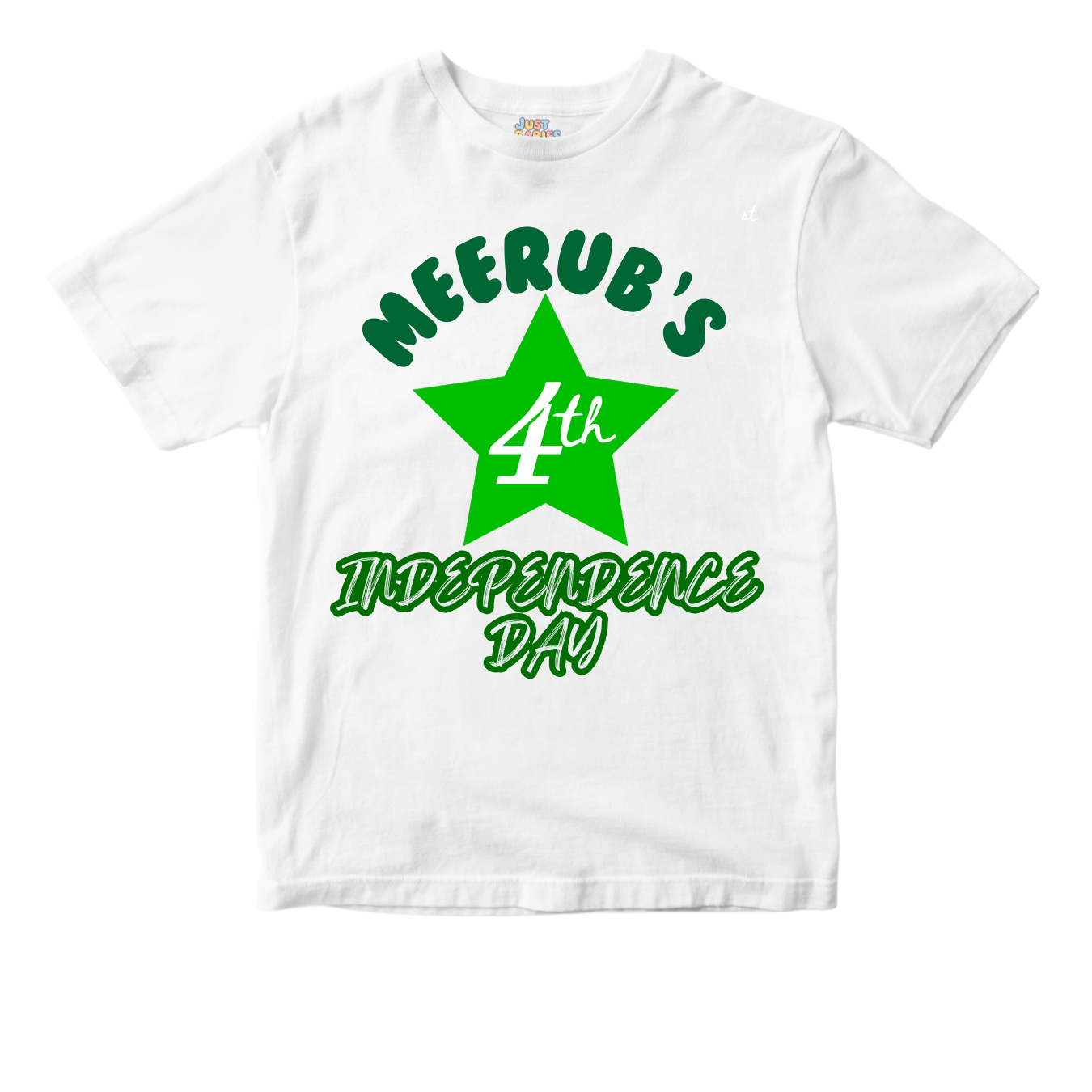 Custom Name 1st Independence Day Star 1st Shirt | Azadi Shirt