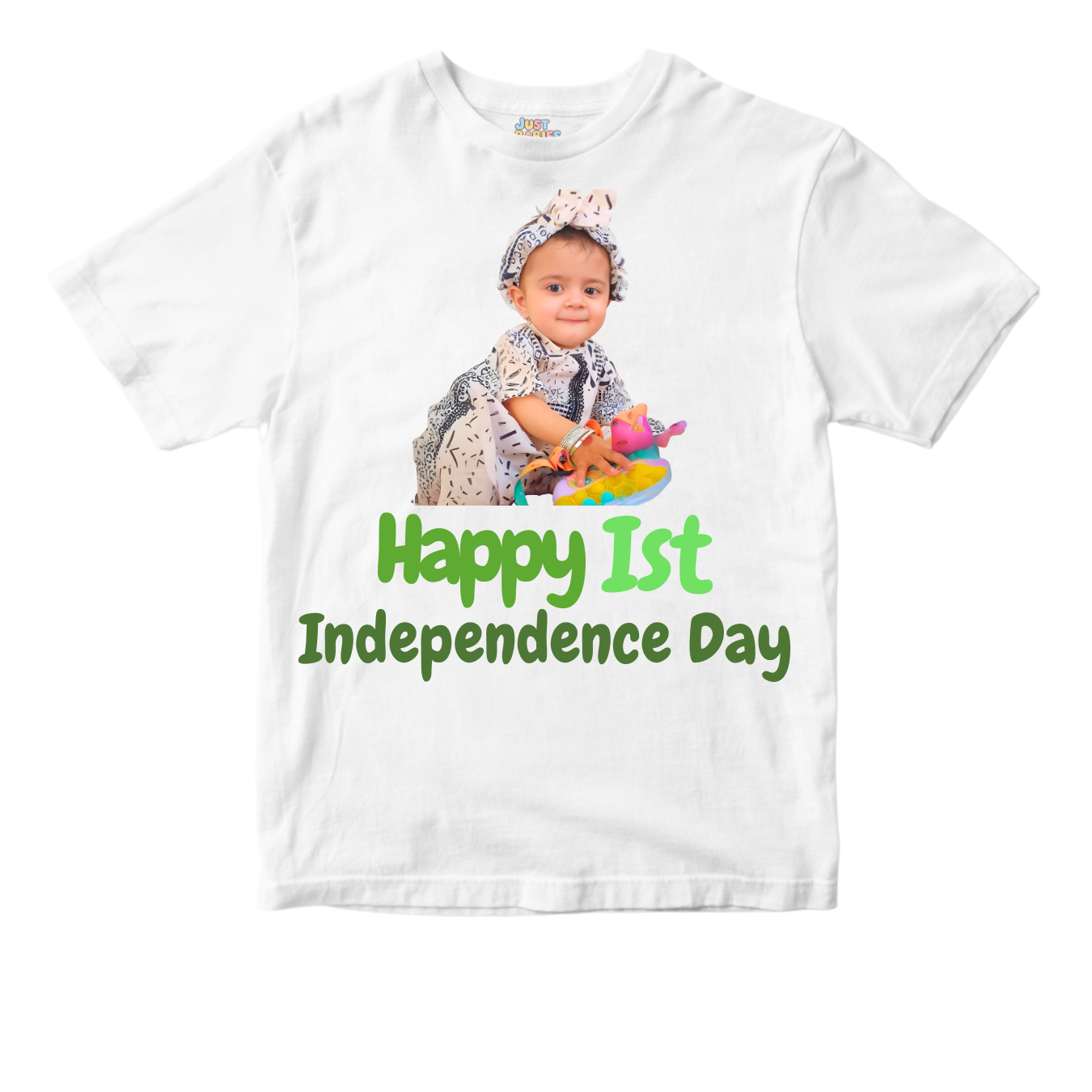 Custom Name with Picture 1st Independence | Azadi Shirt