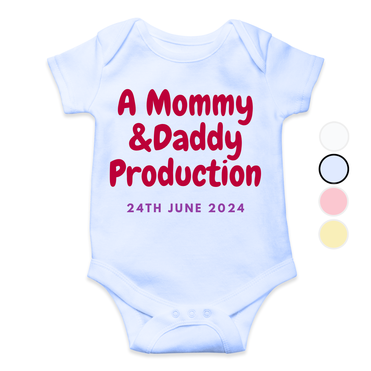 Mommy Daddy Production DoB Funny Romper
