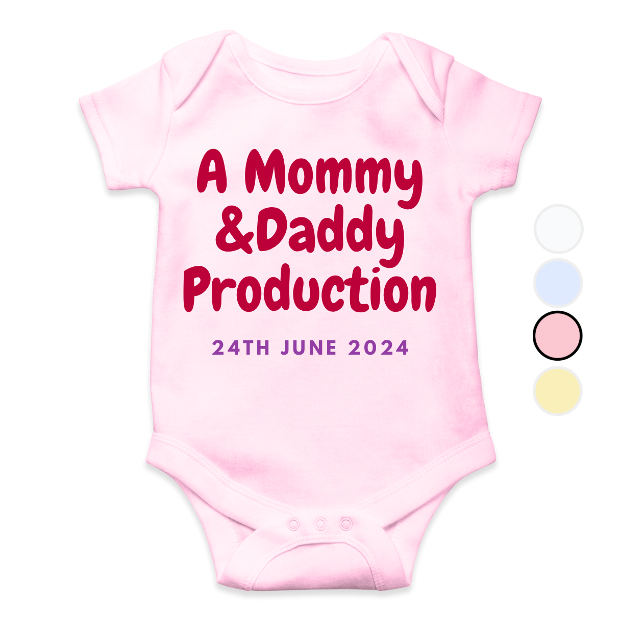 Mommy Daddy Production DoB Funny Romper