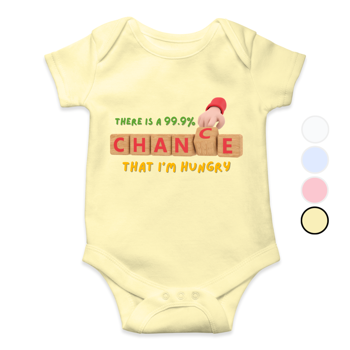 Chance I'm Hungry Baby Romper| Adorable Rompers for Your Little Star