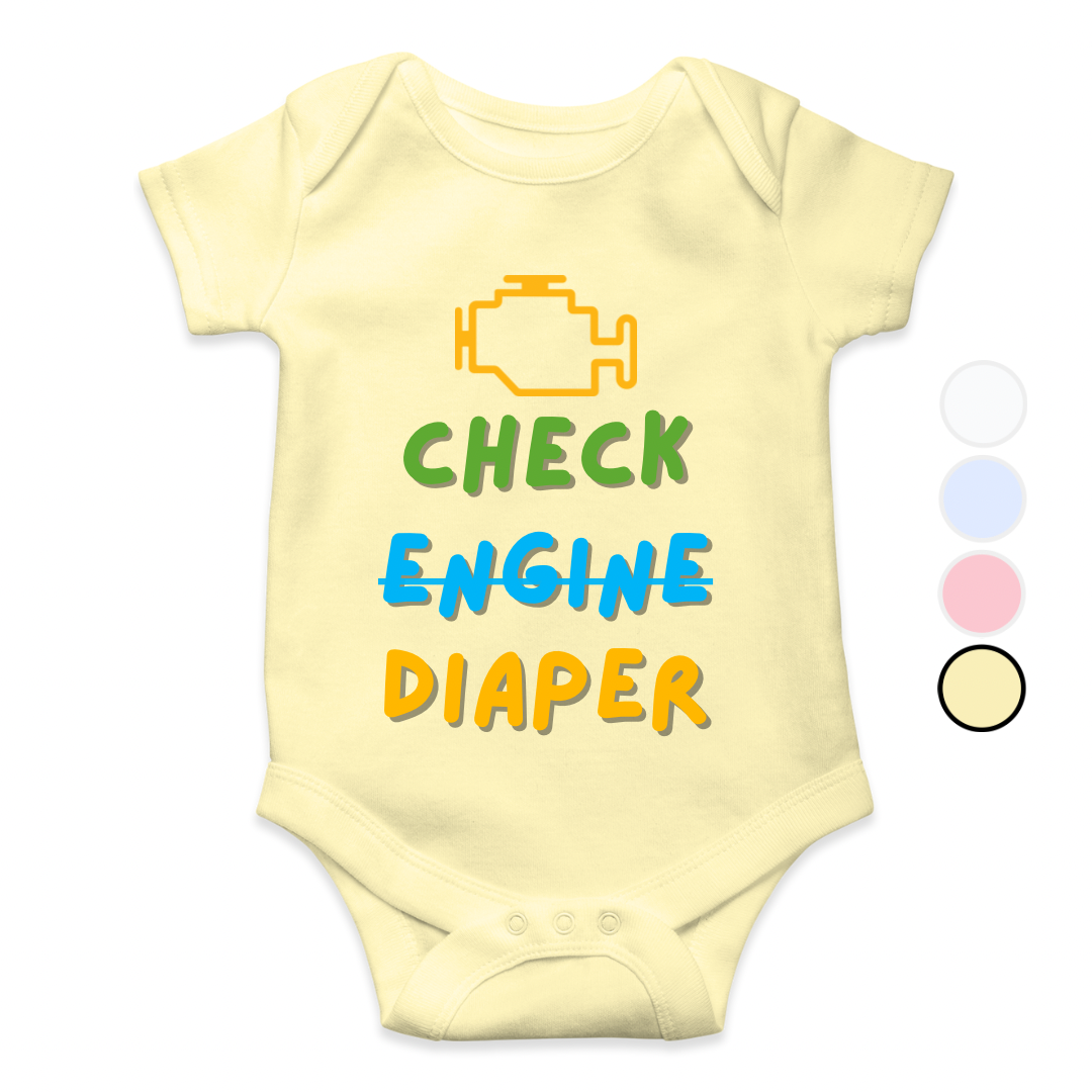 Check My Diaper Baby Romper | Adorable Rompers for Your Little Star
