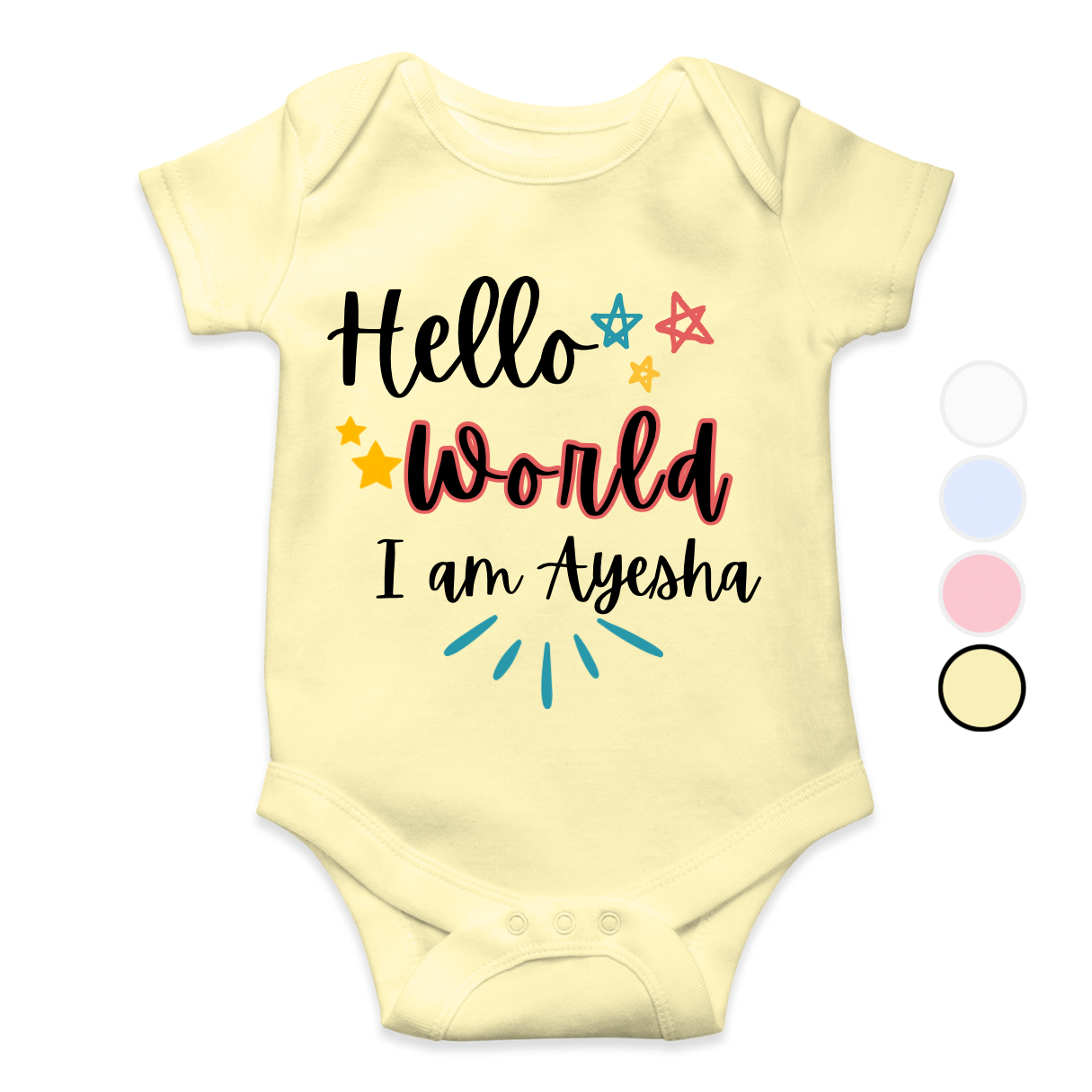 Customize Baby Welcome to the world Romper| Size 0-18 Months