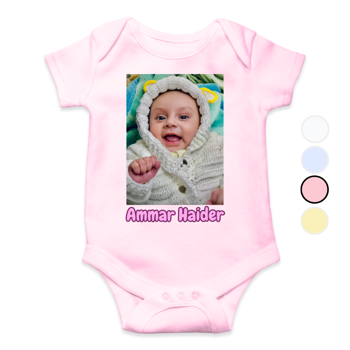 Customize Baby Picture with Name Baby Romper