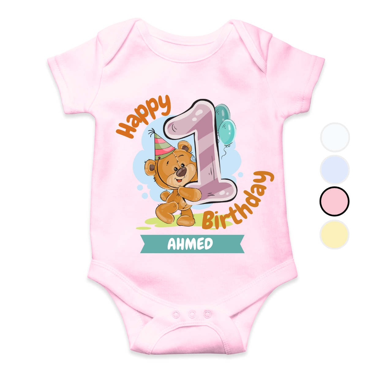 1 Year Milestone | Custom Name Baby Romper