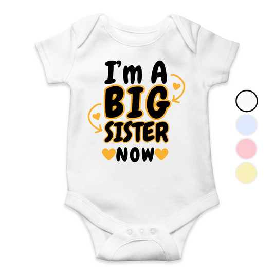 I am a big Brother/Sister custom Romper for your little one