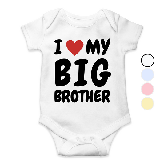 I love my big Brother/Sister custom Romper for your little one