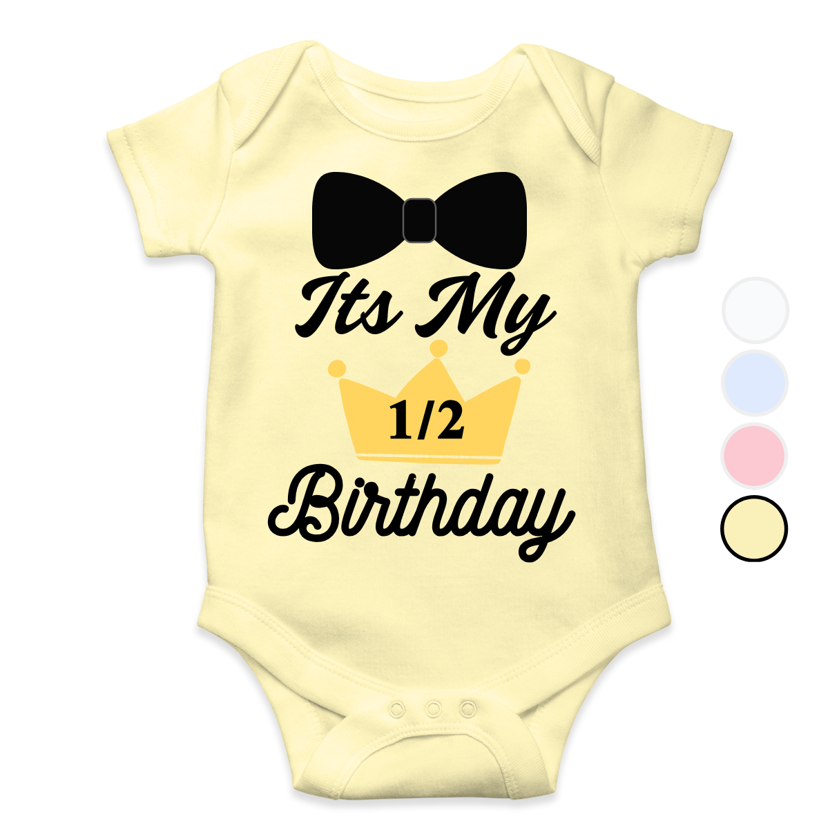 Its my half birthday Bow | New Born to 18 Months