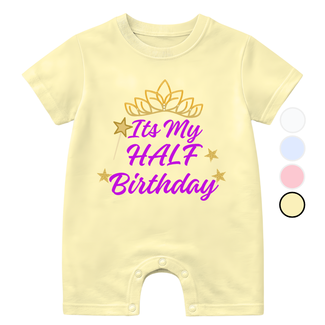 Its my half birthday Crown Magic | New Born to 18 Months