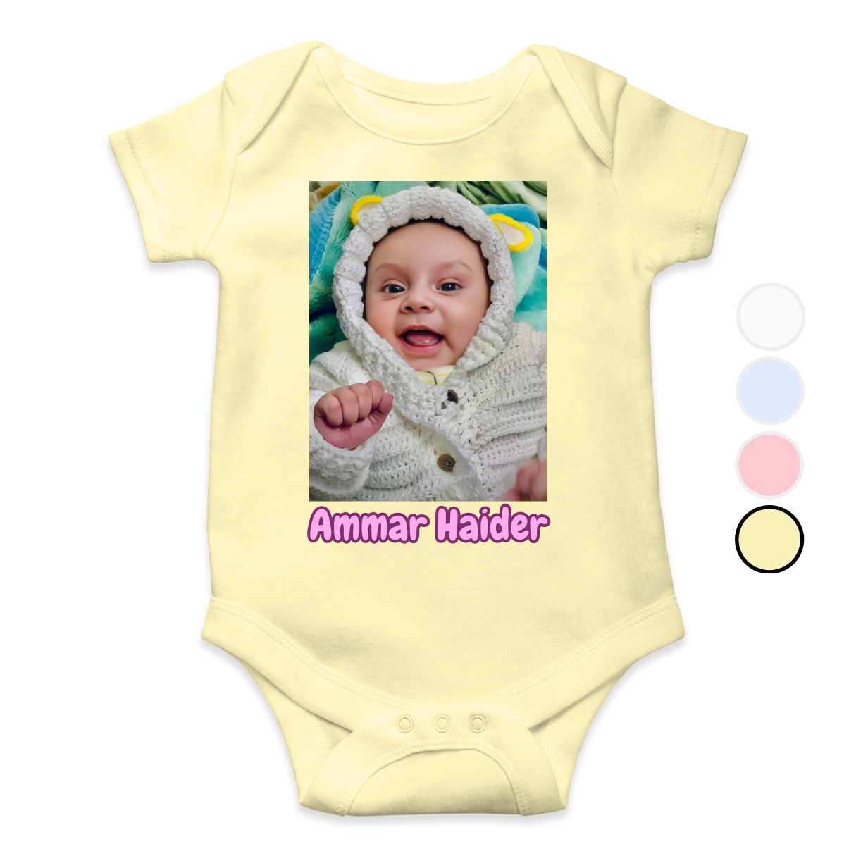 Customize Baby Picture with Name Baby Romper