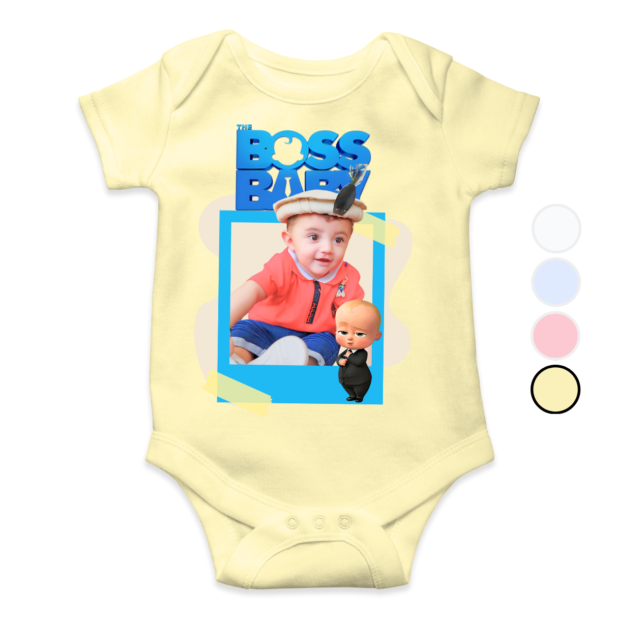 Customize Boss Baby Picture Name Romper