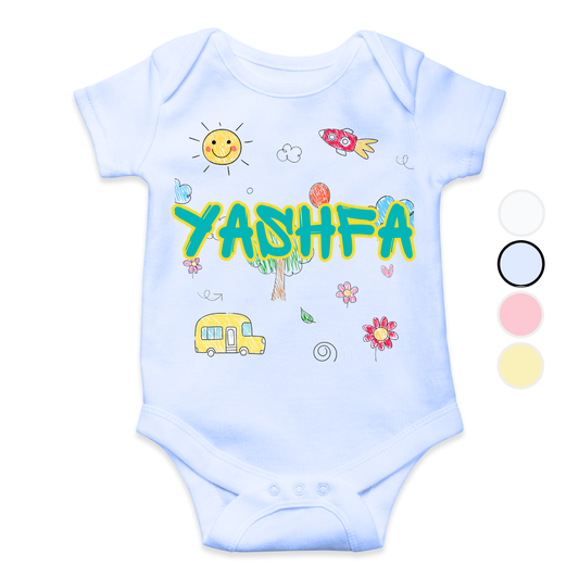 Custom Name Baby Romper 2025| New Born-18 Months