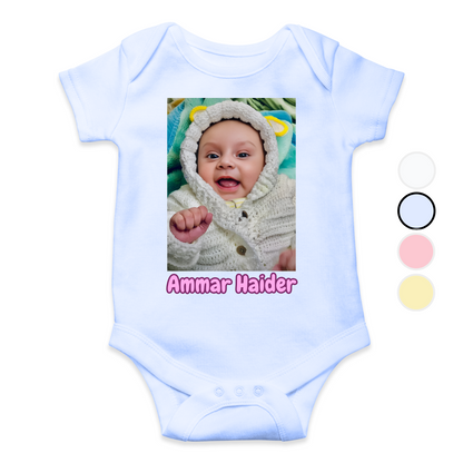 Customize Baby Picture with Name Baby Romper