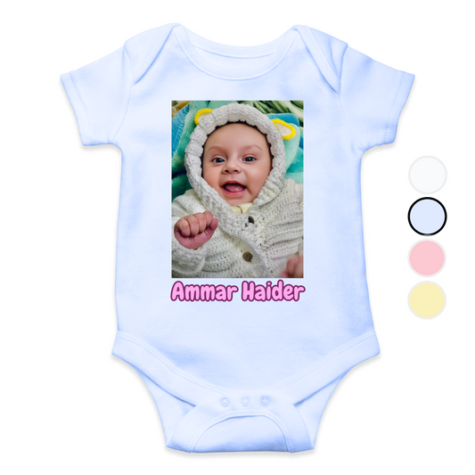 Customize Baby Picture with Name Baby Romper