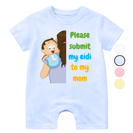 Comic Submit My Eidi Romper | Eid Romper