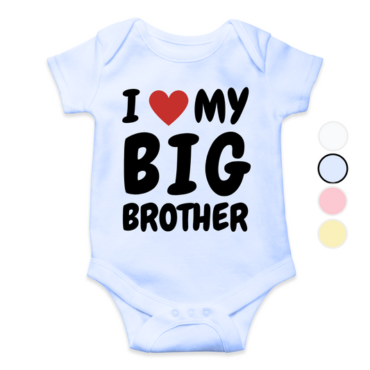 I love my big Brother/Sister custom Romper for your little one