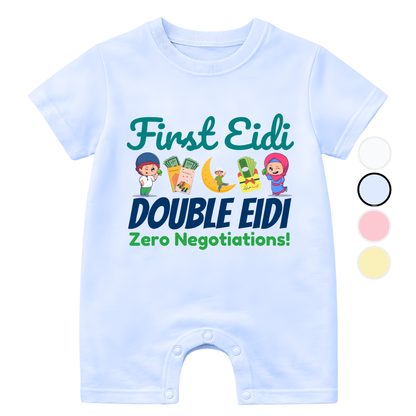 Eidi Zero Negotiation Funny Baby Eid | 0-3 Years Size