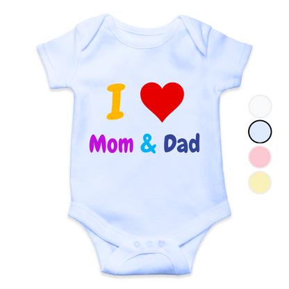 I love Mom n Dad Romper| Adorable Rompers for Your Little Star