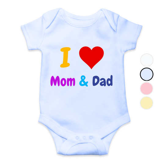 I love Mom n Dad Romper| Adorable Rompers for Your Little Star