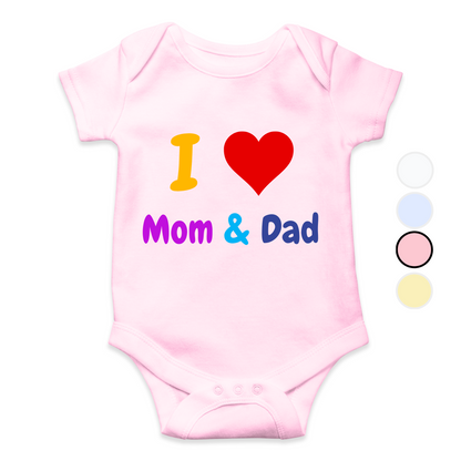 I love Mom n Dad Romper| Adorable Rompers for Your Little Star