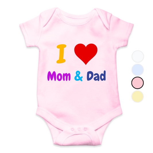 I love Mom n Dad Romper| Adorable Rompers for Your Little Star