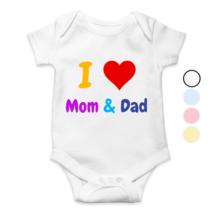 I love Mom n Dad Romper| Adorable Rompers for Your Little Star