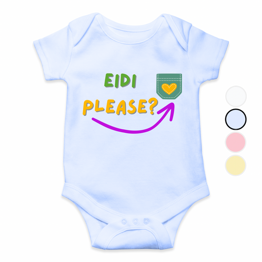 My Eidi Please Pocket Romper | Eid Romper