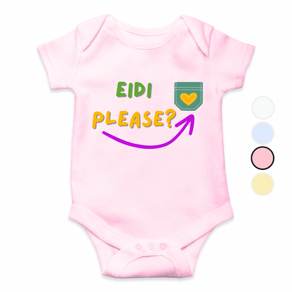 My Eidi Please Pocket Romper | Eid Romper
