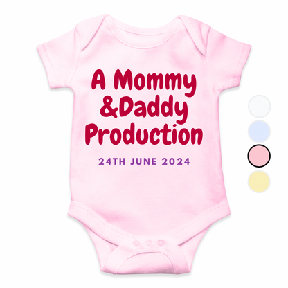 Mommy Daddy Production DoB Funny Romper