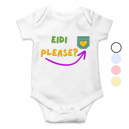 My Eidi Please Pocket Romper | Eid Romper