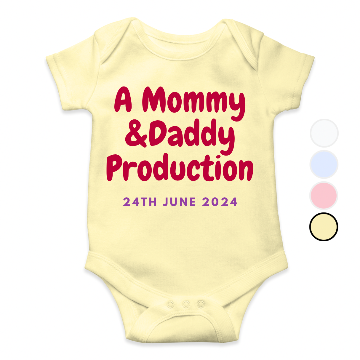 Mommy Daddy Production DoB Funny Romper