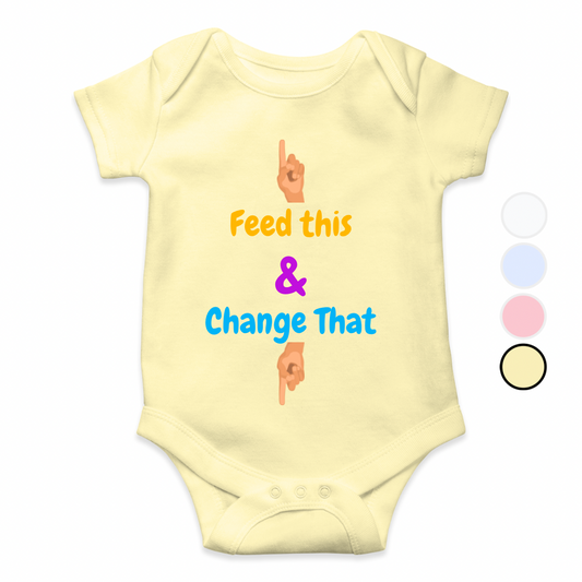Feed this ,Change that Cute Baby Romper | Adorable Rompers for Your Little Star