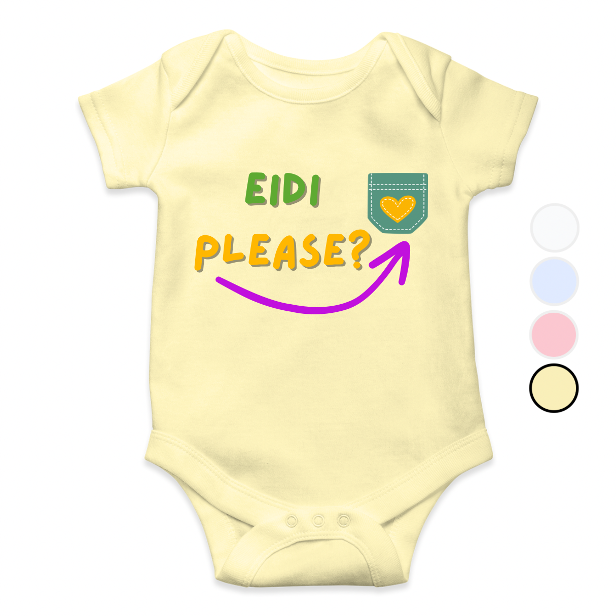 My Eidi Please Pocket Romper | Eid Romper