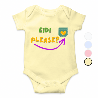 My Eidi Please Pocket Romper | Eid Romper
