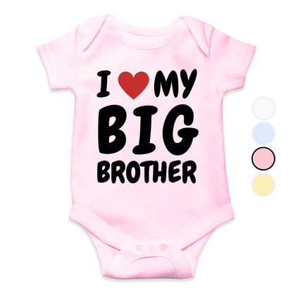 I love my big Brother/Sister custom Romper for your little one
