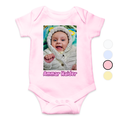 Customize Baby Picture with Name Baby Romper