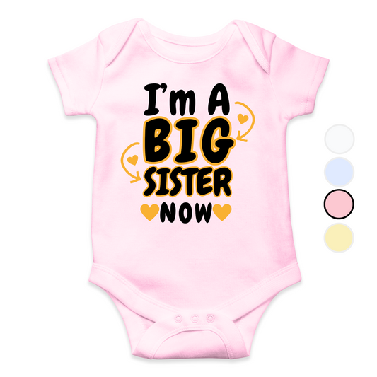 I am a big Brother/Sister custom Romper for your little one