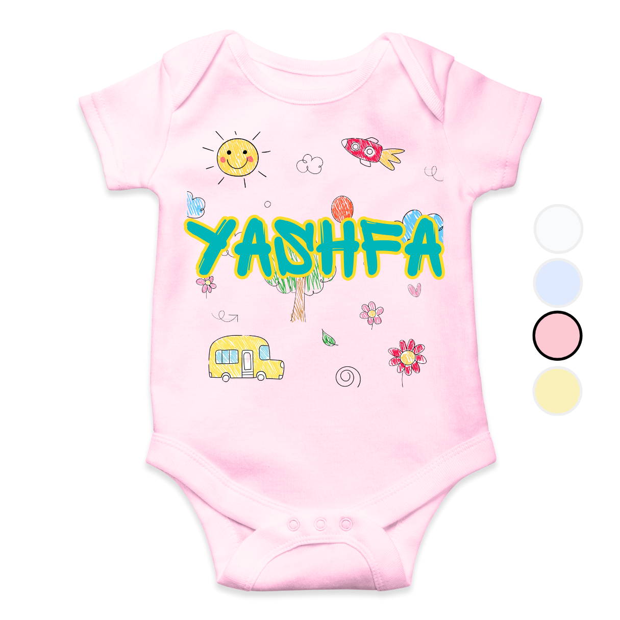 Custom Name Baby Romper 2025| New Born-18 Months
