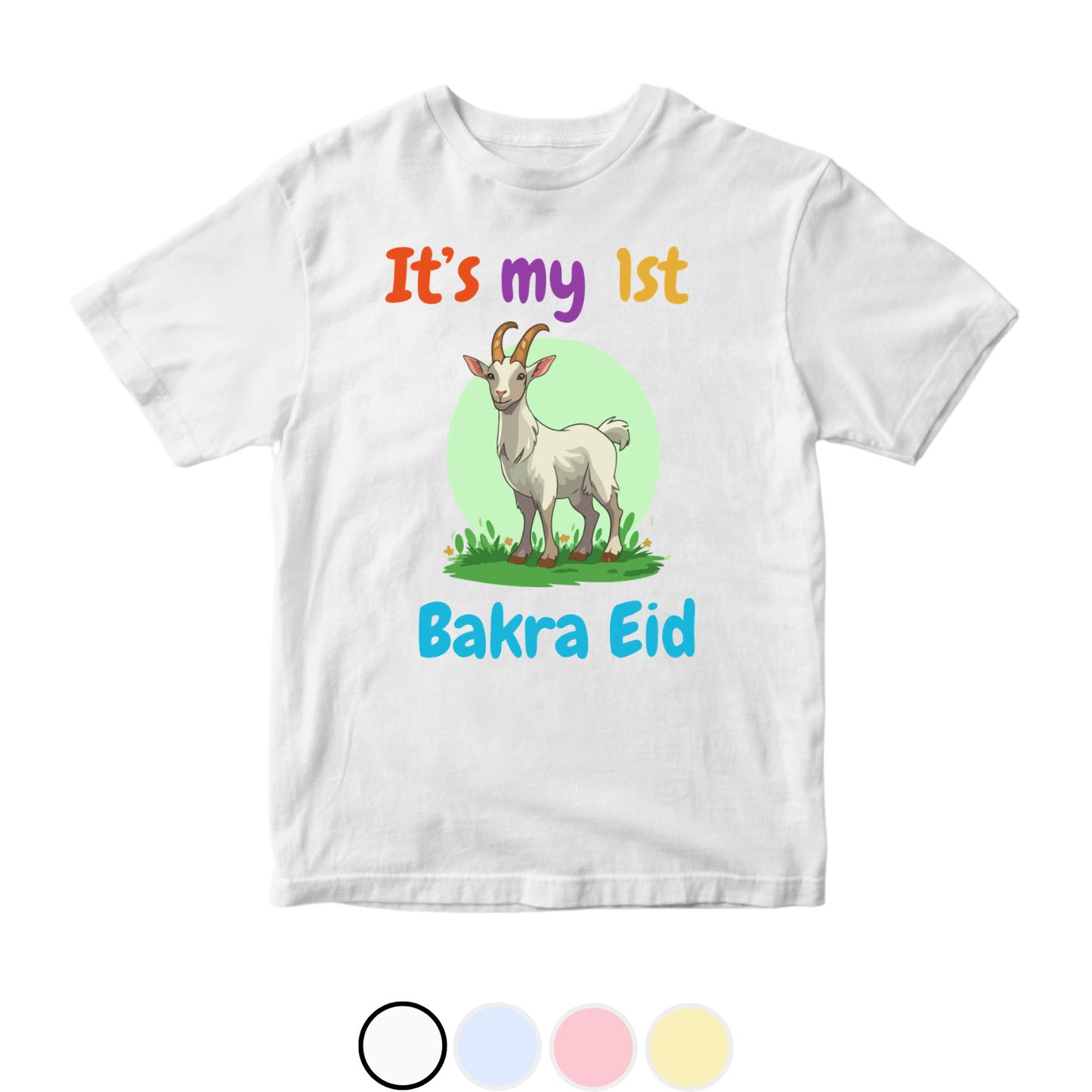 Customized Its my 1st Bakra Eid Green Bakra | Eid Ul Adha