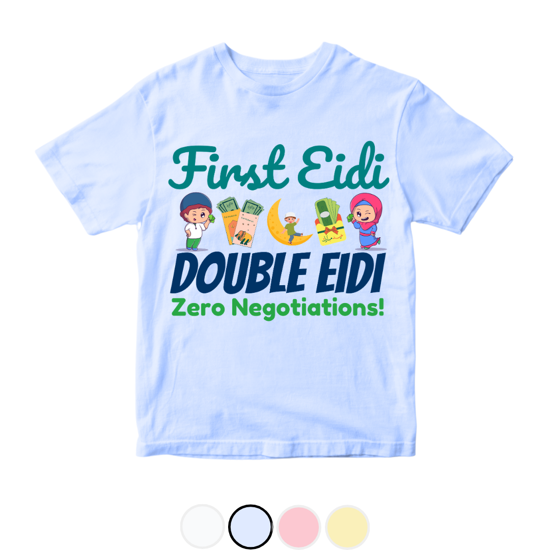 Eidi Zero Negotiation Funny Baby Eid | 0-3 Years Size