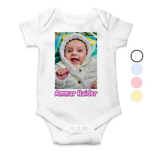 Customize Baby Picture with Name Baby Romper