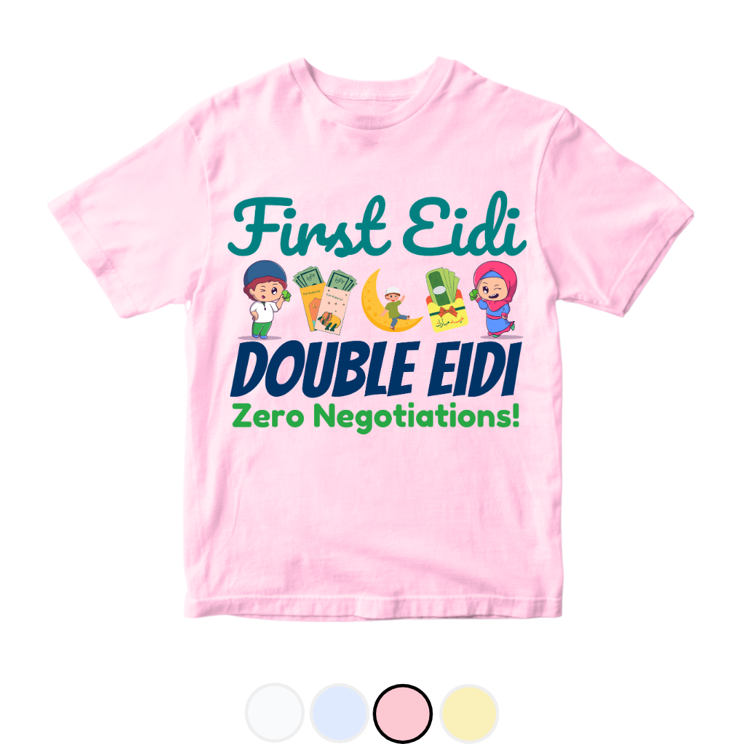Eidi Zero Negotiation Funny Baby Eid | 0-3 Years Size