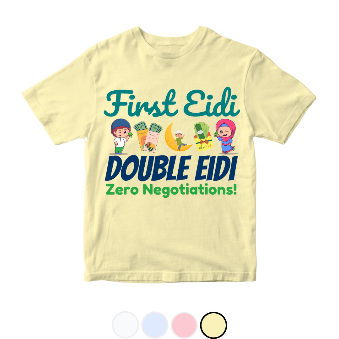 Eidi Zero Negotiation Funny Baby Eid | 0-3 Years Size