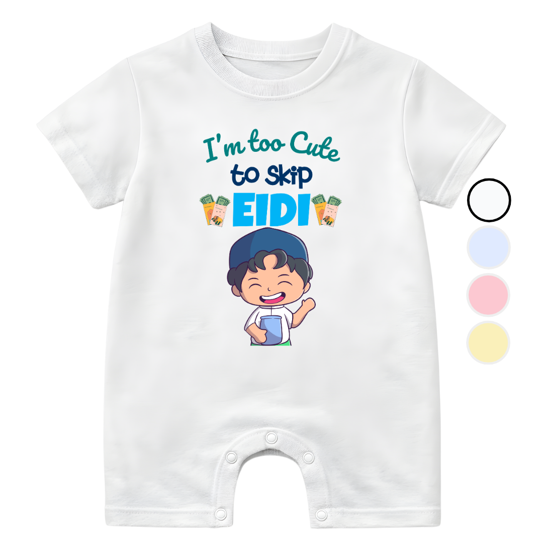 I'm too cute Funny Eid Baby | Size 0-3 Years