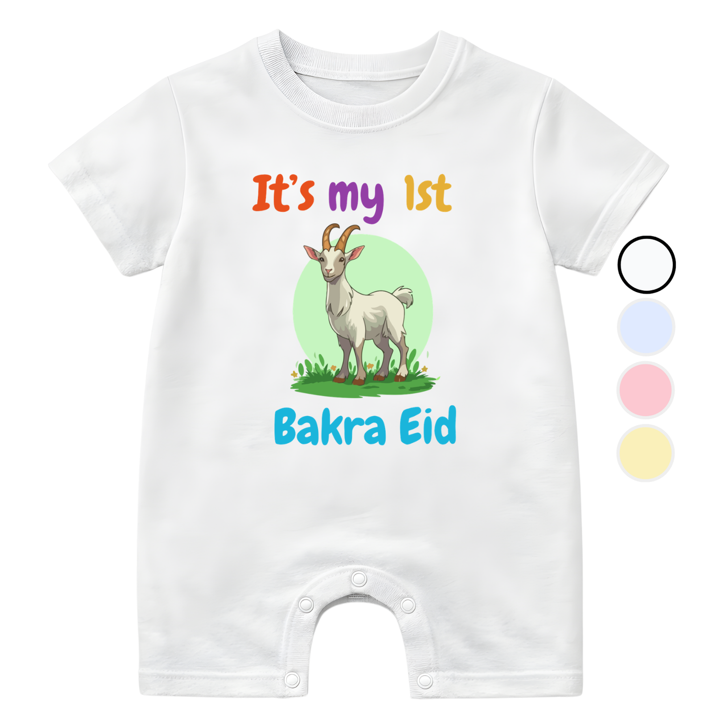Customized Its my 1st Bakra Eid Green Bakra | Eid Ul Adha