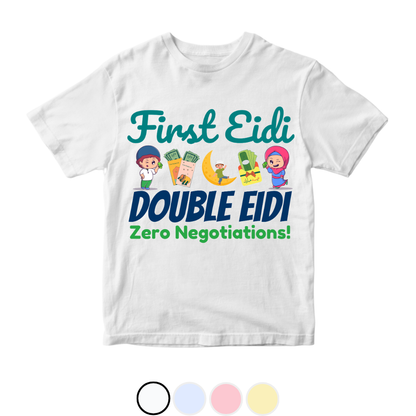Eidi Zero Negotiation Funny Baby Eid | 0-3 Years Size