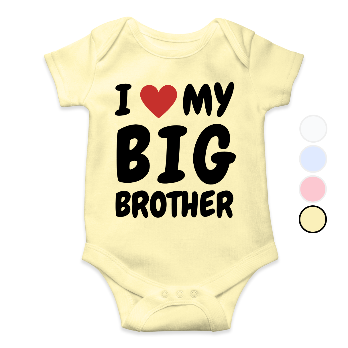 I love my big Brother/Sister custom Romper for your little one