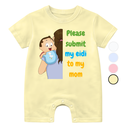 Comic Submit My Eidi Romper | Eid Romper